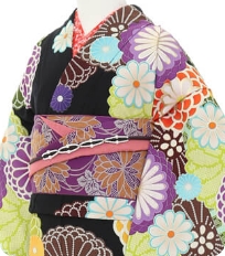 レンタル着物一例 レトロモダン