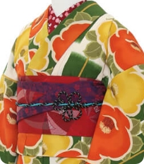 レンタル着物一例 レトロモダン