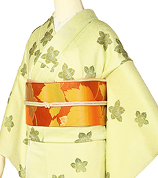 レンタル着物一例 名古屋帯 正絹・アンティーク