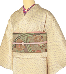 レンタル着物一例 名古屋帯 正絹・アンティーク