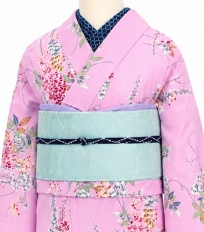 レンタル着物一例 名古屋帯 6月〜9月夏物着物