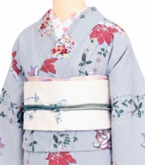 レンタル着物一例 名古屋帯 6月〜9月夏物着物