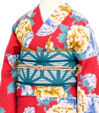 レンタル着物一例 名古屋帯 6月〜9月夏物着物